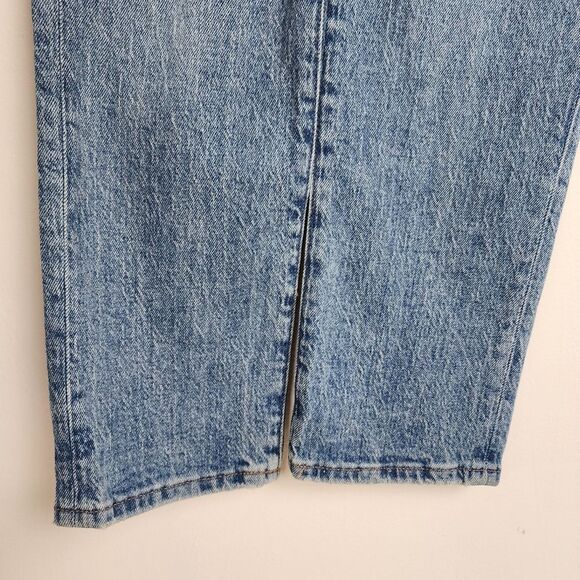 Madewell Jeans Mid-rise Perfect Vintage Distressed Ripped Blue Stretchy Sz 25 - Picture 6 of 16